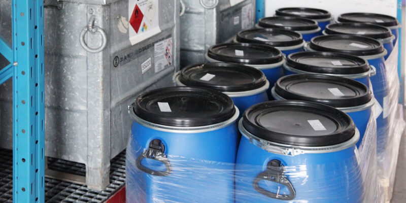 Korrekt gelagerte Spannringfässer (Foto: Katrin Sturm)