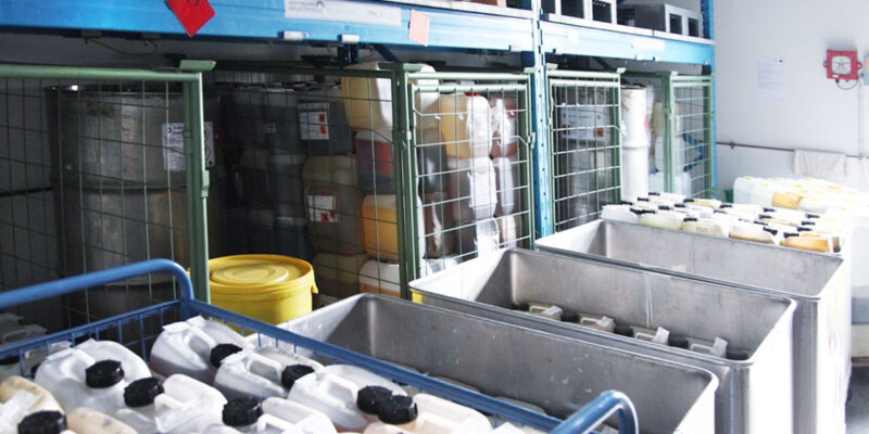 Lagerraum im Zentralbereich Neuenheimer Feld (Foto: Katrin Sturm)