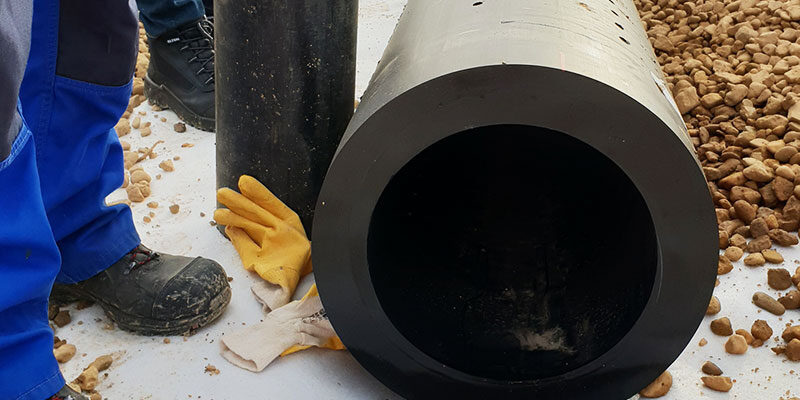 Zentrales Entwässerungsrohr