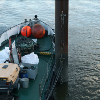  Feste Abfälle wie Hausmüll vom Schiff werden in reißfesten Big Bags transportiert. (Foto: Sonderabfallwissen)