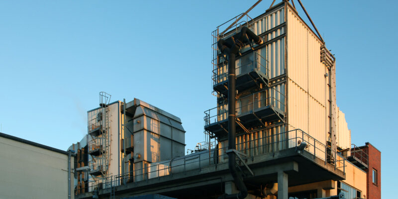 Die Abluftanlage der Partner-Firma auf dem Gelände „Ascalia“.