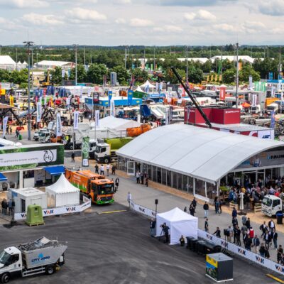 Blick auf das Freigelände 7 (Foto: Messe München)