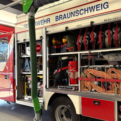 Fahrzeug der Freiwilligen Feuerwehr Thune (Foto: Sonderabfallwissen)